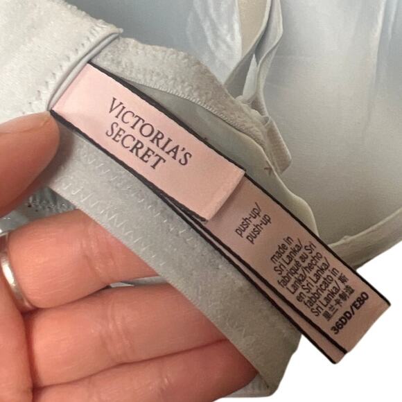 Victoria Secret Push-up Bra Light Blue Star Pattern 36DD - Picture 3 of 5